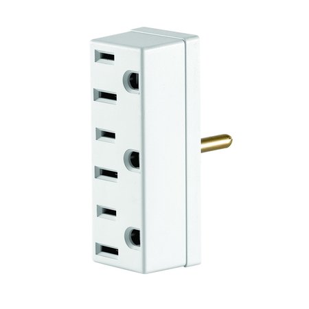 LEVITON Polarized 3 outlets Outlet Adapter 007-00697-00W